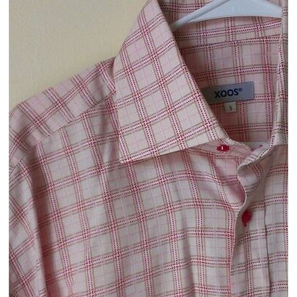 XOOS Shirt Pink & White Check sz 5, US XL - Picture 4 of 7